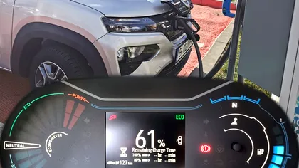 Cât ține bateria la Dacia Spring. Autonomia reală în oraș și pe autostradă