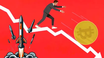 Bitcoin și alte criptomonede se prăbușesc pe fondul tensiunilor din Orientul Mijlociu