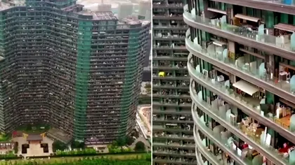 Orașul în care 30.000 de locuitorii stau intr-un singur bloc: Cum își duc viata acestia intr-un mastodont de beton pe verticala