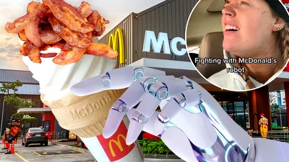 McDonald’s renunță la tehnologia AI în restaurantele drive-thru: Roboții aduc înghețată cu bacon
