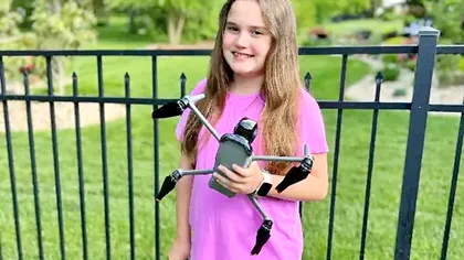 A filmat România cu drone și a intrat în Cartea Recordurilor. La 8 ani, Louisa e senzația momentului