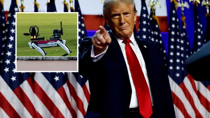 Câine robot pentru protecția lui Donald Trump