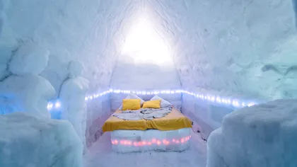 Hotelul de Gheață de la Bâlea Lac: Muzica clasică prinde viață în gheață, camere inspirate de mari personalități ale muzicii clasice. Când se deschide