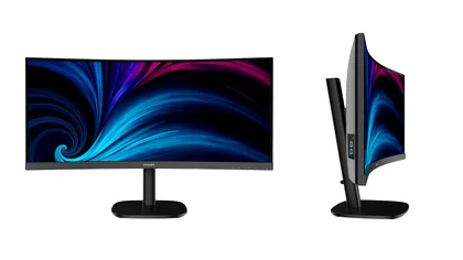 Monitorul Philips de 34 care te face mai eficient la birou. Este curbat, are garanție 5 ani și este prietenos cu planeta