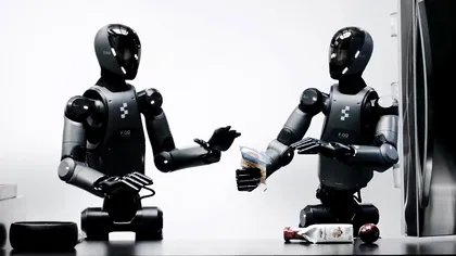 Acești doi roboți umanoizi au devenit cei mai buni colegi și se înțeleg perfect, lucrând împreună cu același AI într-o demonstrație impresionantă