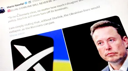 Elon Musk: „Nu vom opri niciodată Starlink în Ucraina”