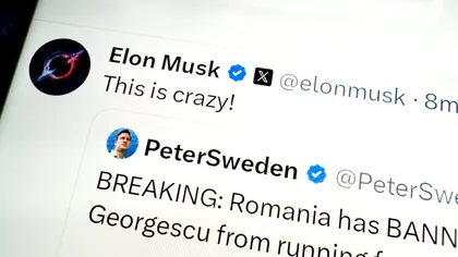Reacția în două cuvinte a lui Elon Musk la decizia de invalidare a lui Călin Georgescu: 