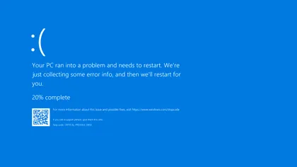 Dacă îți era dor de ecranul albastru „al morții” de pe Windows, el se întoarce: Avertismentul Microsoft