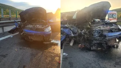 Accident grav pe Autostrada A1. O femeie a murit, iar alte două persoane au fost rănite, printre acestea și un bebeluș