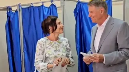 Klaus şi Carmen Iohannis, au votat la Sibiu. ”Votăm pentru direcția pe care o va lua România”