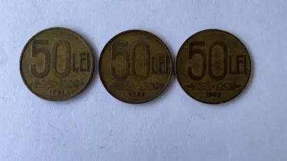 Moneda din România anilor '90 pe care se cer 44.000 de lei. 
