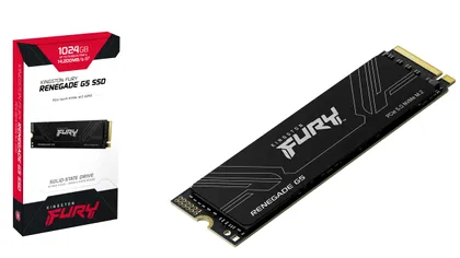 Probabil cele mai rapide SSD-uri PCIe 5.0 NVMe din lume, lansate de Kingston. Cu ce se laudă FURY Renegade G5