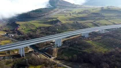 Cum arată Viaductul Boița din Valea Oltului. Este o adevărată provocare pentru specialişti, pe A1