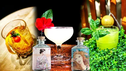 Cum faci trei cocktailuri populare cu gin și descoperi o sticlă artizanală. Bianco Negroni, Gimlet și Basil Smash cu J.Rose Artisan Gin