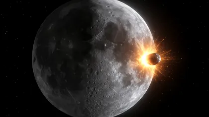 Un asteroid cât un bloc ar putea lovi Luna. Ce efecte va avea asupra Pământului și când se așteaptă impactul