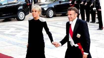 Brigitte Macron şi-a iertat soţul. Cum au apărut cei doi la dineul organizat de primarul orașului Londra. Prima Doamnă a Franţei a strălucit. Foto