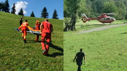 Elicopter SMURD mobilizat de urgență în Apuseni, după ce un bărbat a căzut cu parapanta