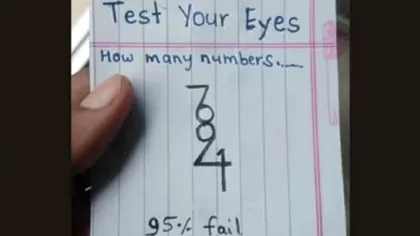 Iluzie optică virală: Doar 5% dintre oameni reușesc să vadă toate numerele ascunse în acest puzzle