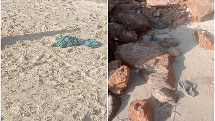 Realitatea de pe plaja Paradis din Grecia, arătată de români. Imaginile postate de turişti spun multe: 