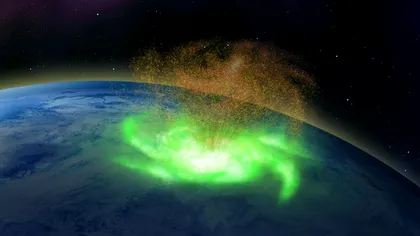 Un uragan spațial a fost observat deasupra Polului Nord, în plină perioadă de liniște solară. Fenomenul bizar din spate