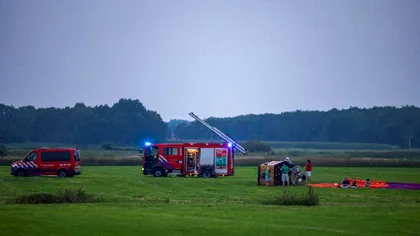 Un balon cu aer cald cu 34 de persoane la bord s-a prăbușit, în Olanda. O persoană și-a pierdut viața, mai mulți răniți au ajuns la spital