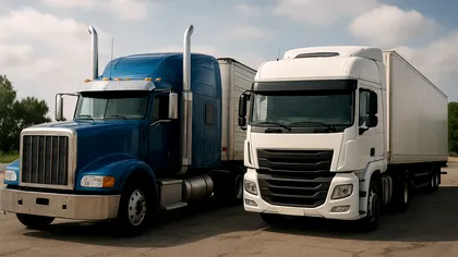 Motivul pentru care camioanele americane au botul lung în timp ce TIR-urile din Europa sunt drepte în partea din faţă