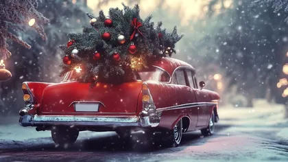 Ai voie să duci bradul de Crăciun cu mașina? Ce spune legea