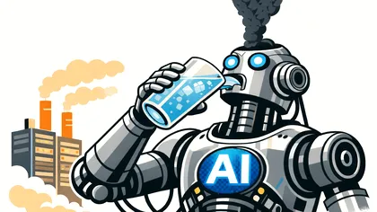 Inteligența artificială „înghite” apă și „scoate” emisii uriașe: Cât a „consumat” AI în 2025 și de ce devine o problemă pentru omenire
