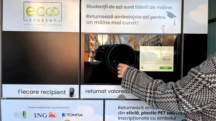 Se reciclează și recipientele de carton la noul automat din Piața Sudului. Ce trebuie să faci și ce sumă ți se returnează