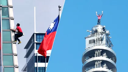 VIDEO Momentul în care un bărbat s-a cățărat pe o clădire de 508 metri și 101 etaje fără frânghii sau plasă de siguranță într-o escaladare care face înconjurul lumii