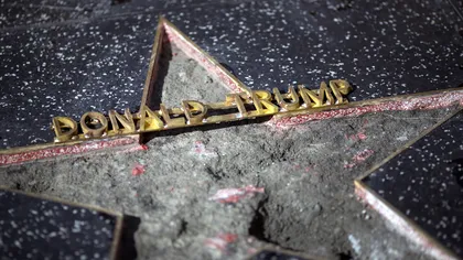 Steaua lui Trump încă nu a apus, dar pe Walk of Fame a fost făcută praf cu târnăcopul