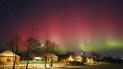Spectacol pe cerul nopții, văzut și din România: Județele de unde s-a văzut aurora boreală în țara noastră FOTO