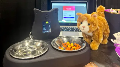 Stația inteligentă cu AI pentru pisici, prezentată la CES 2026. Gadgetul care promite detectarea timpurie a problemelor de sănătate
