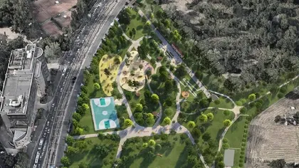 Un teren abandonat ani în șir devine parc-fanion al Capitalei. Unde se construiește și cum va arăta noua oază de verdeață și relaxare în București FOTO