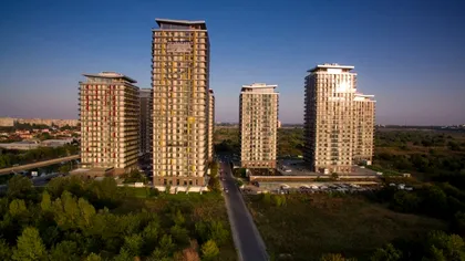 Unde se află cel mai înalt bloc din Bucureşti. Are 25 de etaje și aproape 92 de metri înălțime