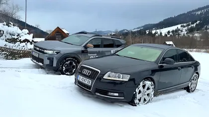 Dacia Bigster versus Audi A6: ce mașină face față mai bine la zăpada de pe munte VIDEO