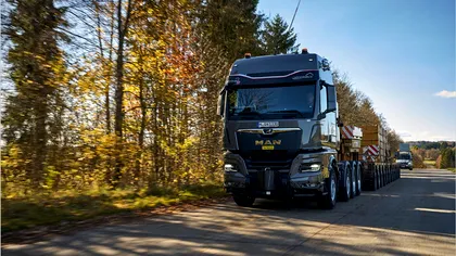 MAN a lansat un nou camion diesel pentru transporturi agabaritice, capabil să tracteze 250 de tone