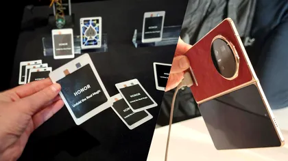 Cea mai subțire baterie din lume, cât o carte de joc, prezentată de Honor la Barcelona FOTO-VIDEO