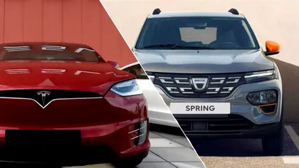 Benzina și motorina se scumpesc pe zi ce trece, dar cât costă ”un plin” la o mașină electrică în România. Dacia Spring și Tesla Model 3, printre exemple