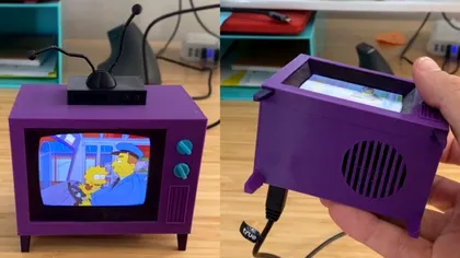 Televizorul 3D inspirat din „The Simpsons” care redă episoade reale: proiectul DIY care a cucerit internetul