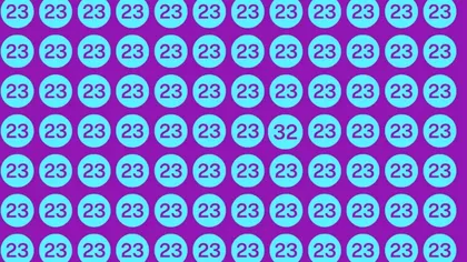 Iluzie optică virală. Poţi găsi numărul 32 din imagine în 7 secunde?