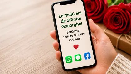 Mesaje și urări de Sfântul Gheorghe 2026. Idei pentru SMS, WhatsApp sau Facebook
