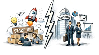 Start-up vs. corporație: Cum stimulează inovarea diferențele de cultură organizațională?