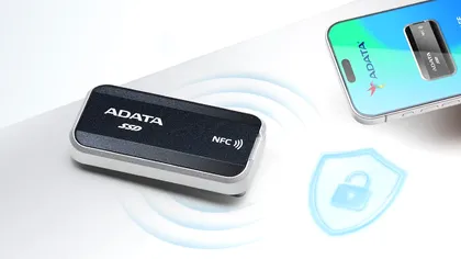 SSD-ul care se deblochează ca telefonul: ADATA URBAN TAPSAFE vine cu NFC, viteză de 1.900 MB/s și securitate de top