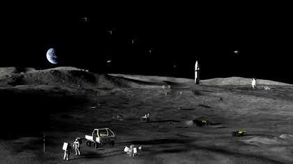 NASA plănuiește o bază uriașă pe Lună, cu drone SF și rovere autonome. Când ar putea începe construirea acesteia