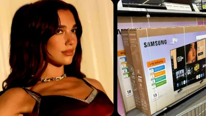 UPDATE Dua Lipa declară război Samsung: artista cere 15 milioane de dolari pentru o imagine folosită pe cutiile televizoarelor