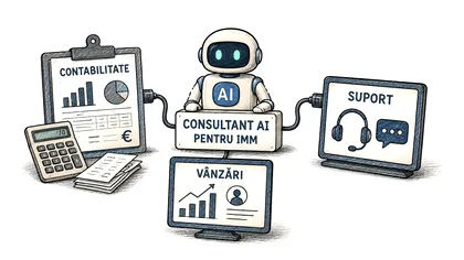 Consultantul AI pentru IMM: ce poți automatiza în contabilitate, vânzări și suport