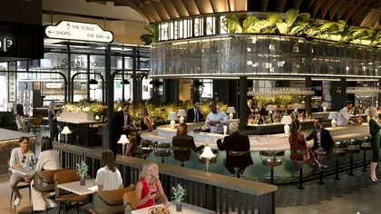 Se deschide primul food hall din România cu 30 de restaurante. Ce branduri celebre vor ajunge la București