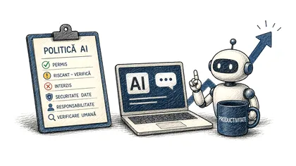Cum faci politici de utilizare a AI pentru echipă fără să omori productivitatea