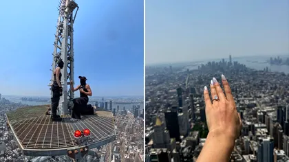 Cerere în căsătorie la 443 de metri, pe Empire State Building: protagoniștii documentarului Skywalkers au ajuns în custodia poliției